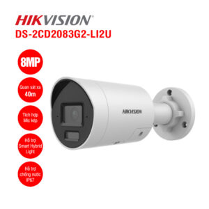 Camera IP thân trụ 8MP Hikvision DS-2CD2083G2-LI2U