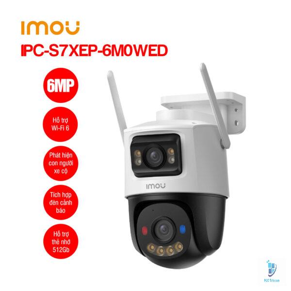 Camera Wifi ngoài trời 6MP iMOU IPC-S7XEP-6M0WED [2 ống kính, quay quét]